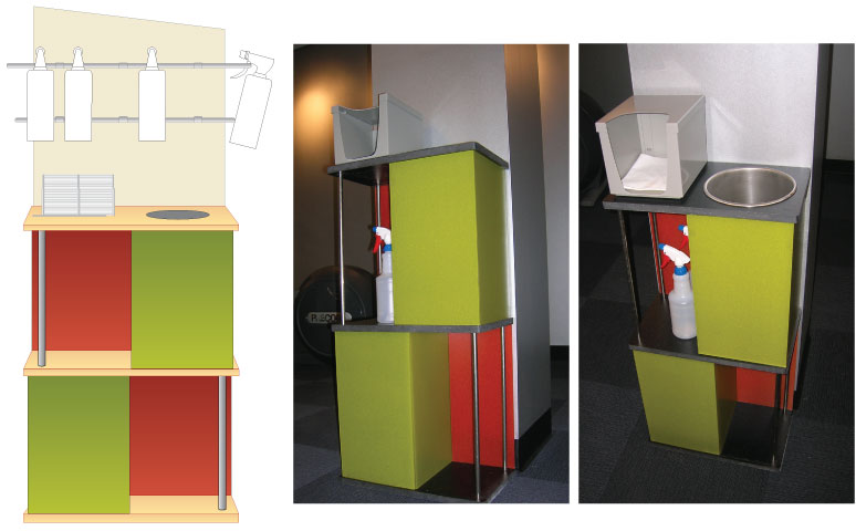environmental graphics mastercard workout station