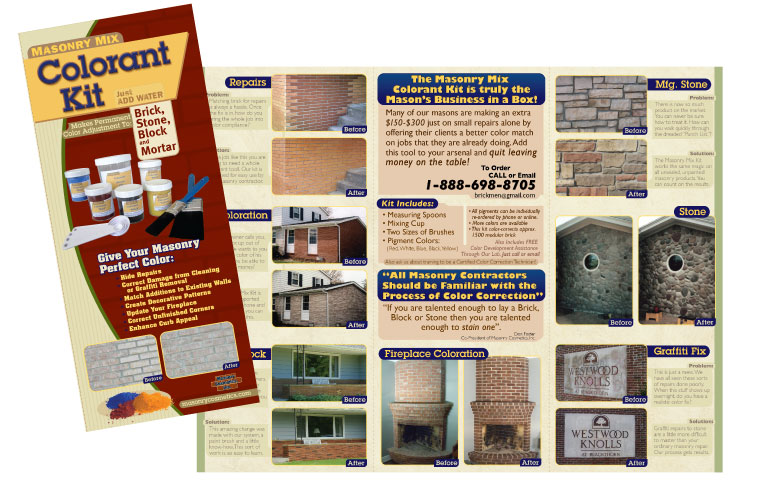 Print masonry cosmetics flyer