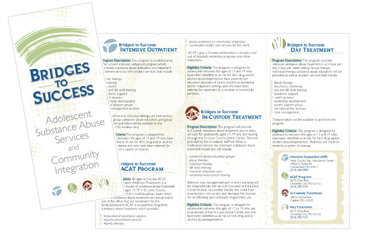 Print Work- bridges to success flyer