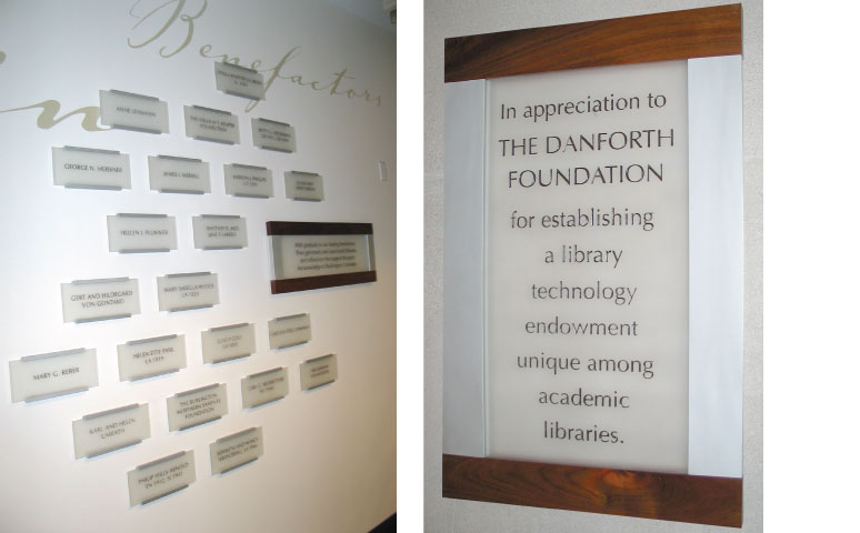 signage donor recognition